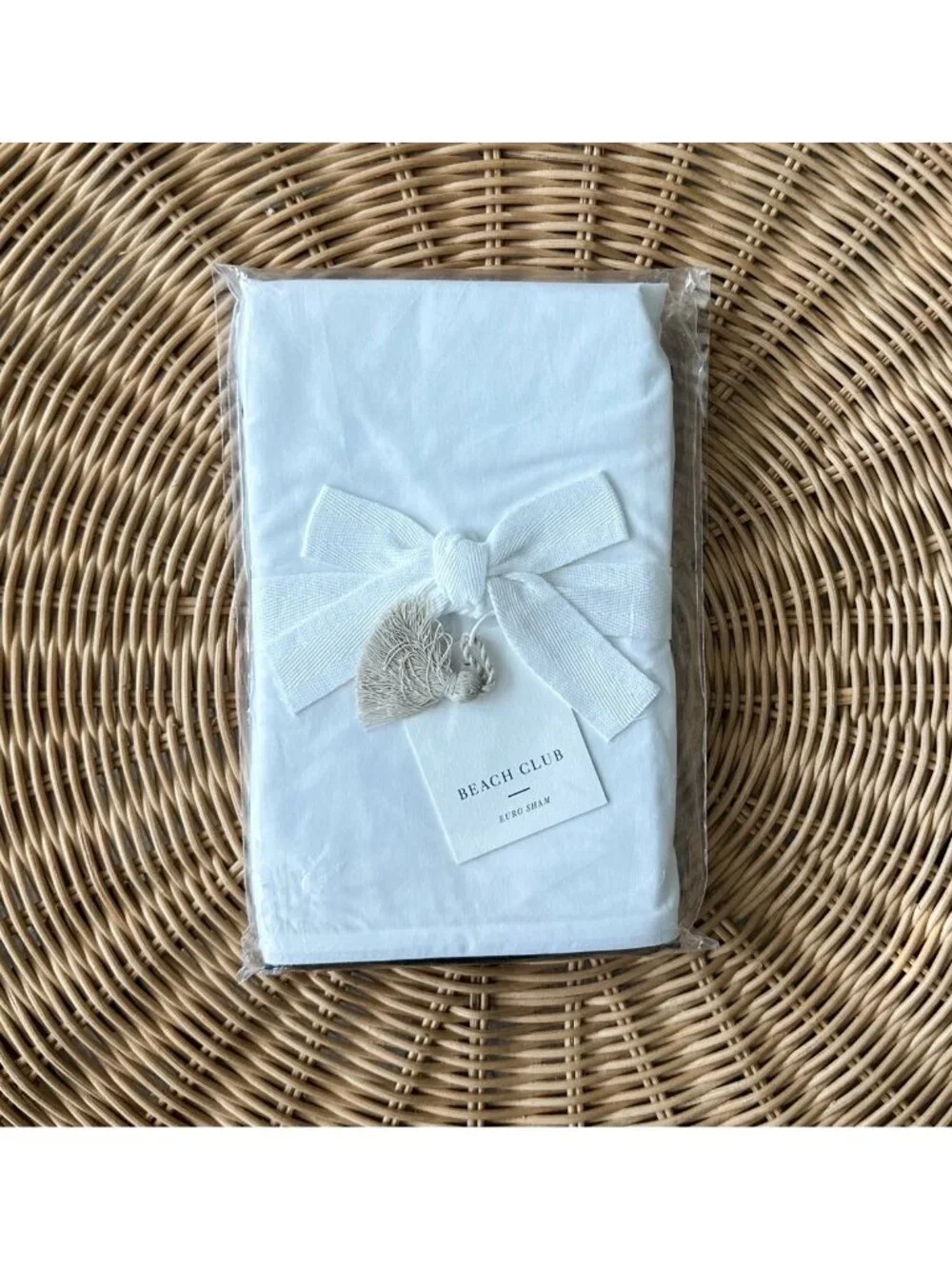 NEW Serena & Lily Beach Club Percale Euro Pillow Sham-Midnight Black